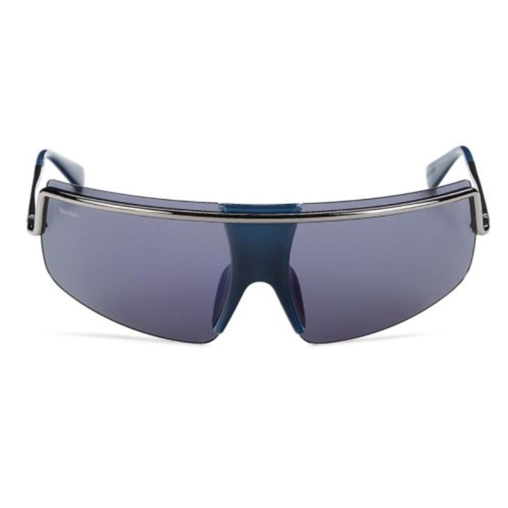 Max Mara 71MM Shield Sunglasses blue
